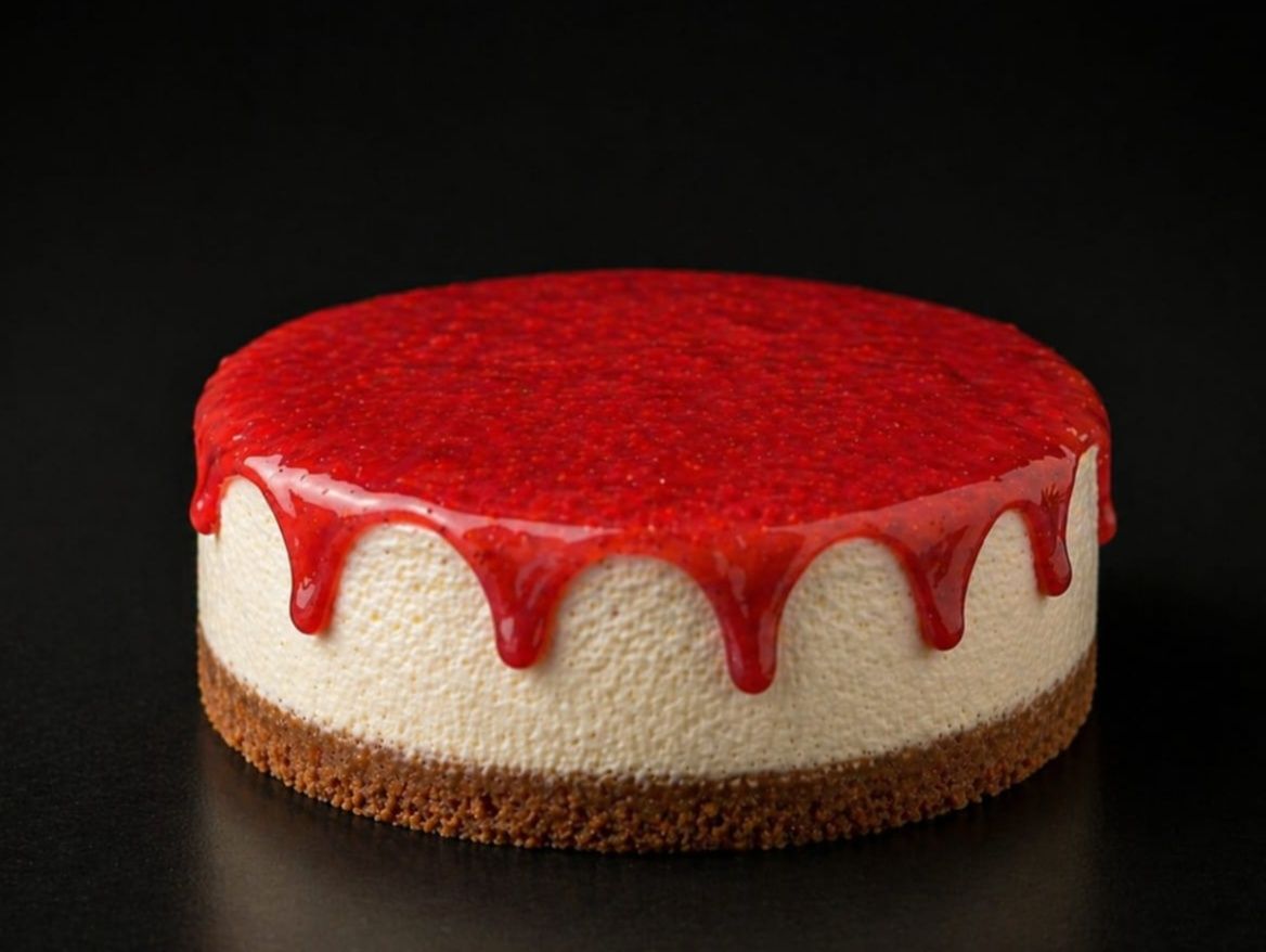 Strawberry Round Cheesecake