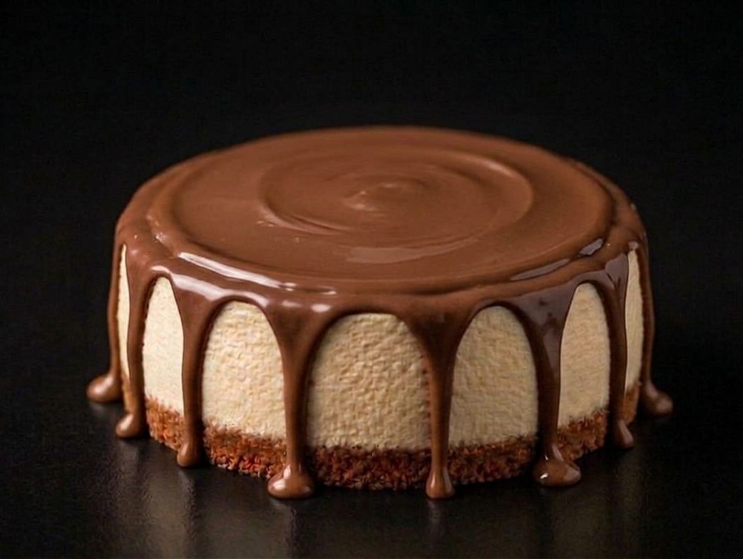 Round Nutella Cheesecake