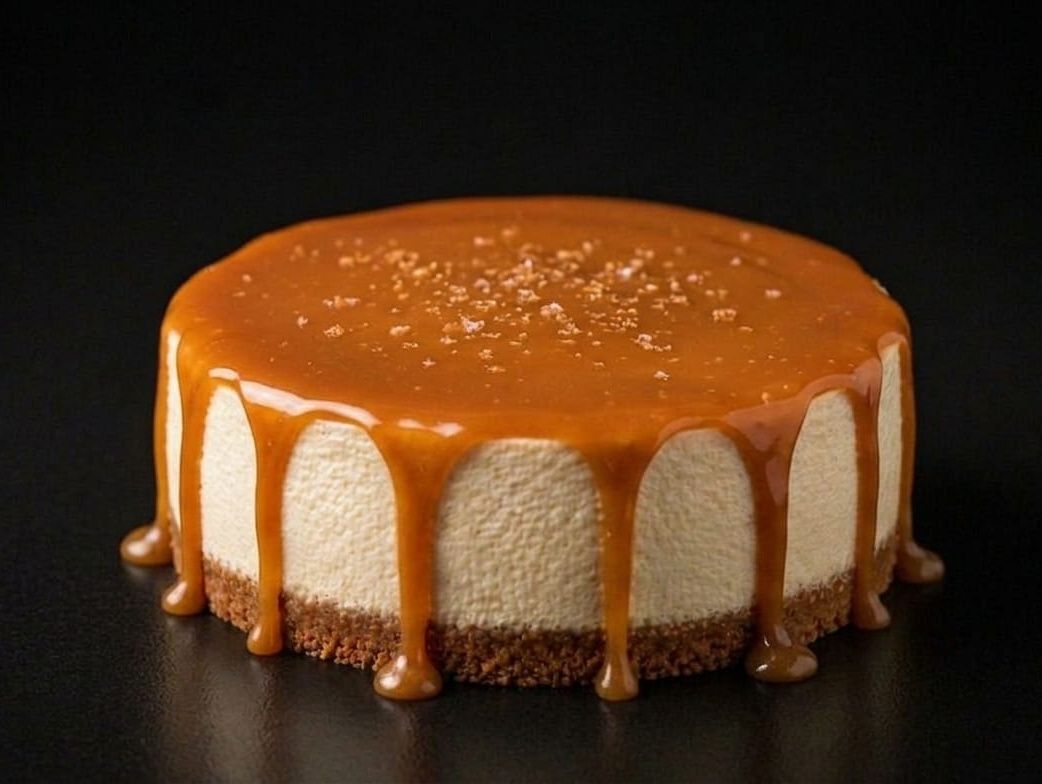 Round Caramel Cheesecake
