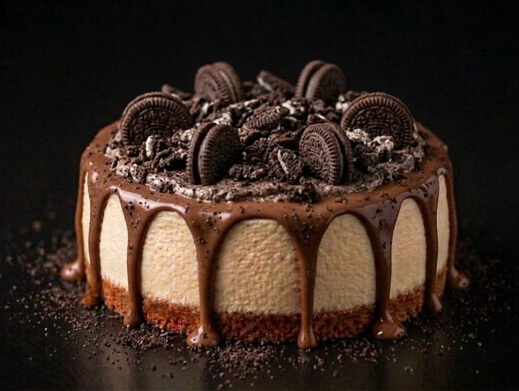 Round Oreo Cheesecake