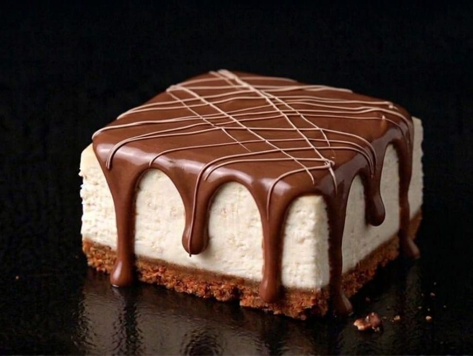 Nutella square cheesecake
