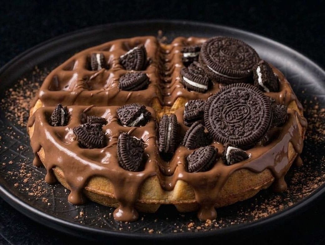 Nutella Chocolate With Oreo Waffle