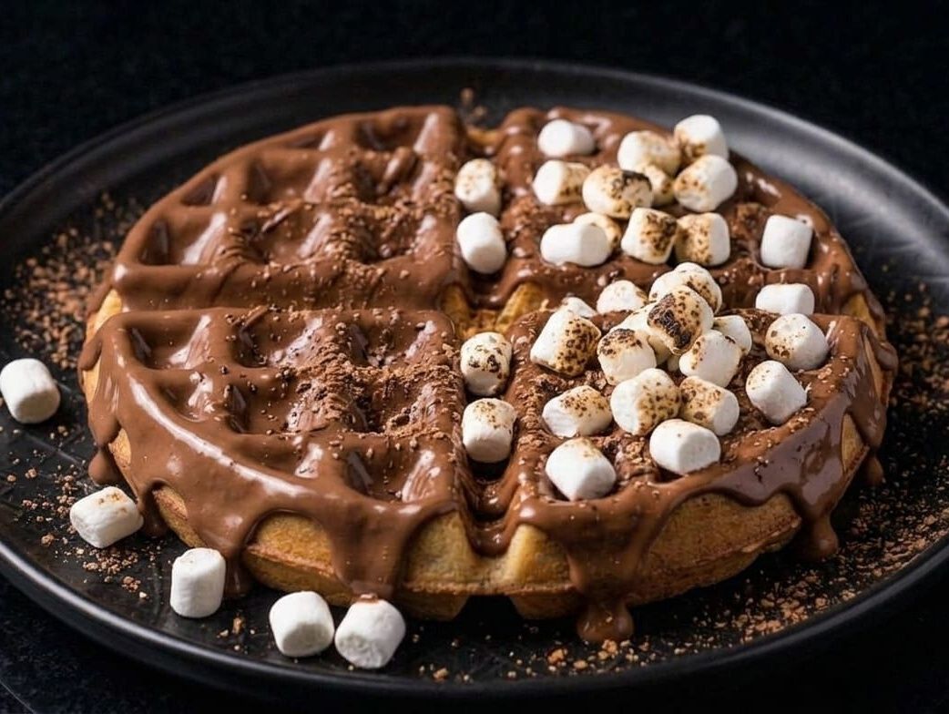 Nutella And Marshmellow Waffle