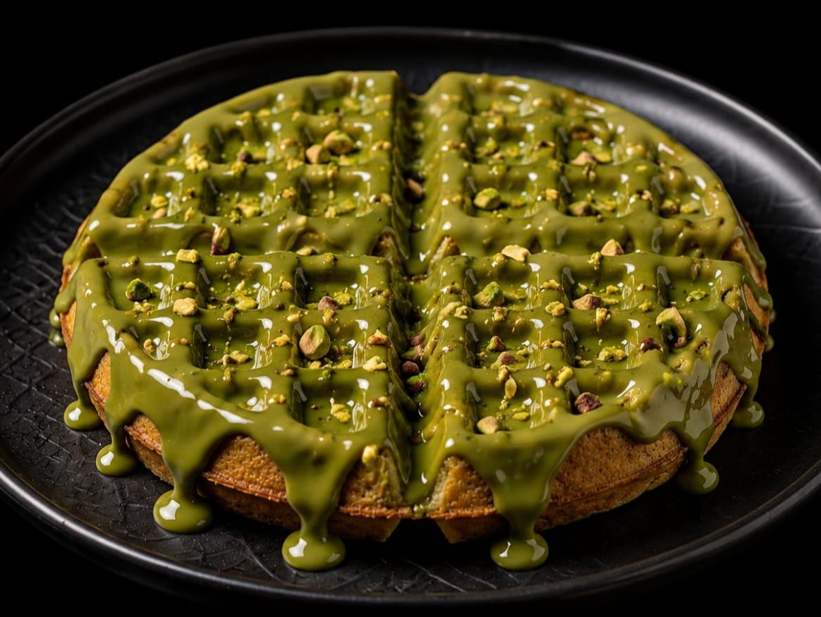 Pistachios Waffle