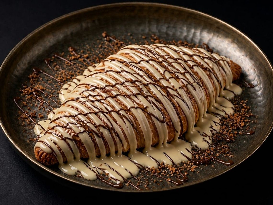 White Chocolate Smash Croissant