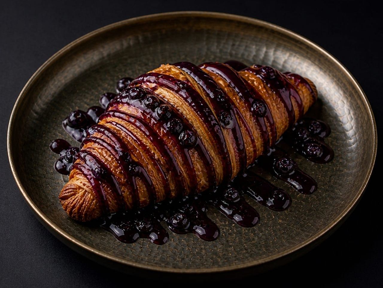 Smash Blueberry Croissant