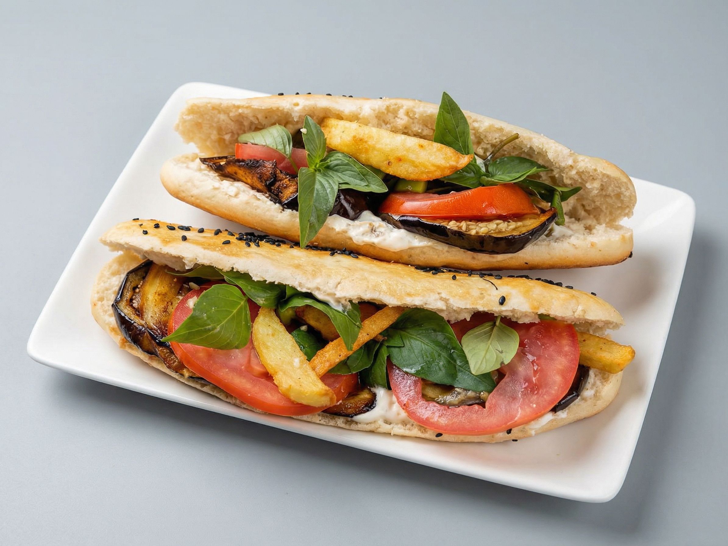 Potato ON Eggplant sandwich