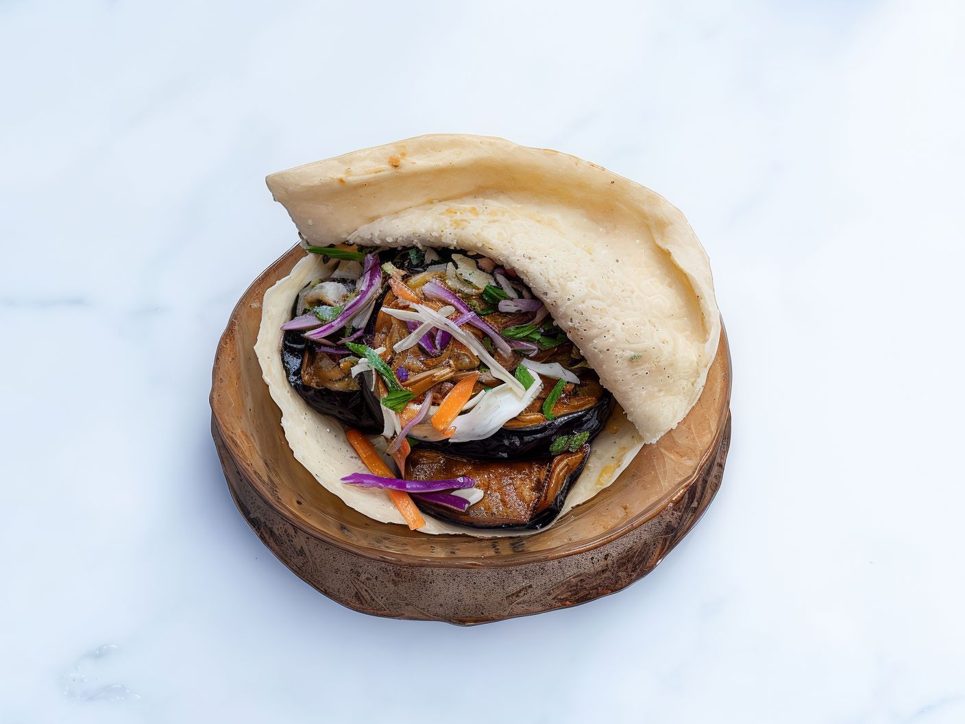 Fried eggplant Sandwich