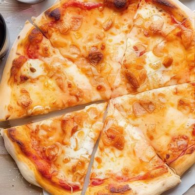 Pizza With Mixed Cheese