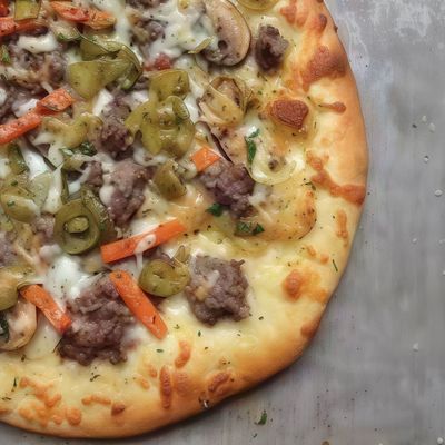 Italian Pizza With Minced Meat
