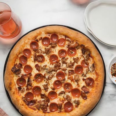 Italian Pizza with Mixed Meats