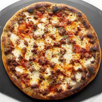 Italian Pizza With Kiri Sausage
