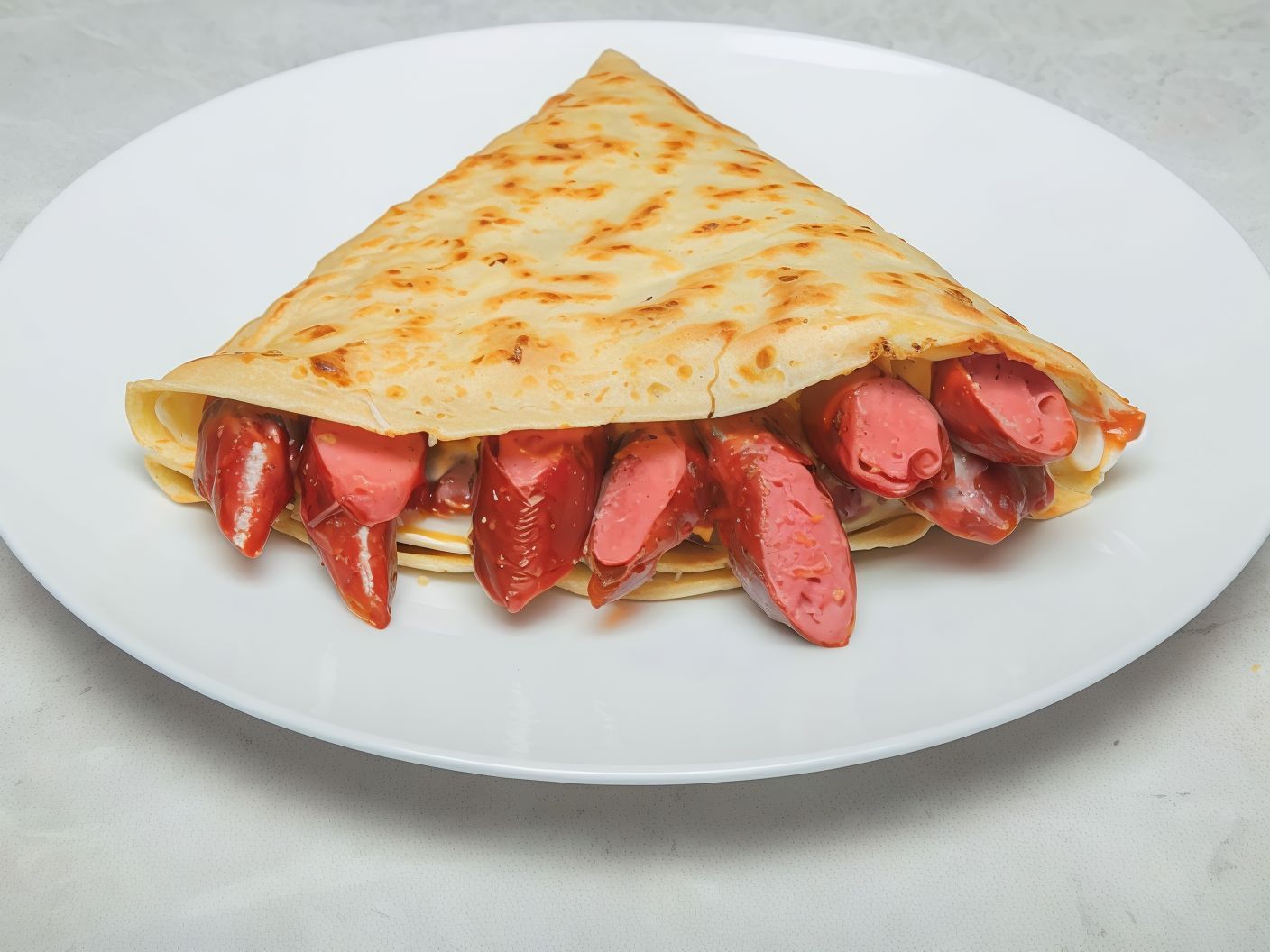 Hot Dog Crepe