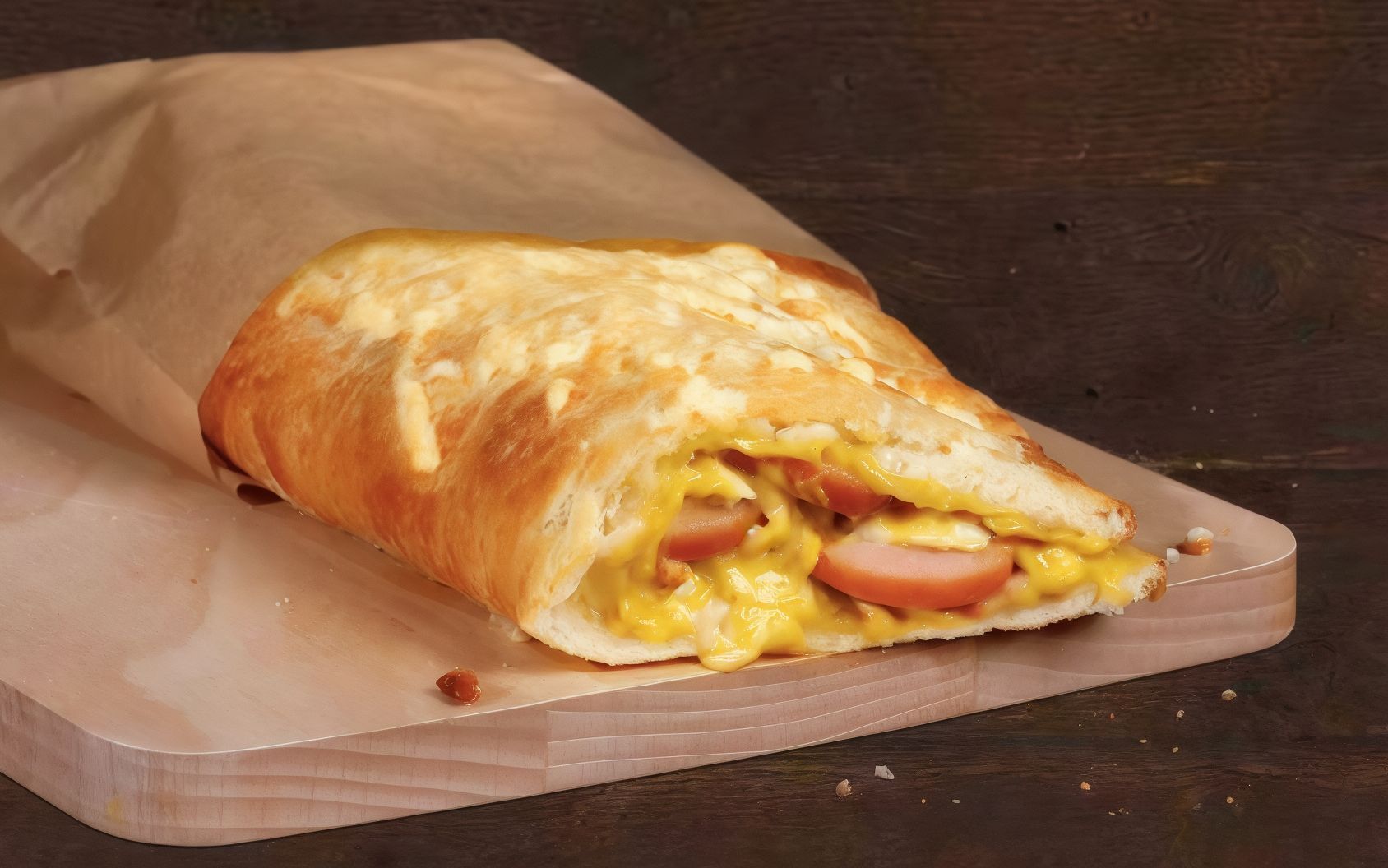 Hot Dog Calzone