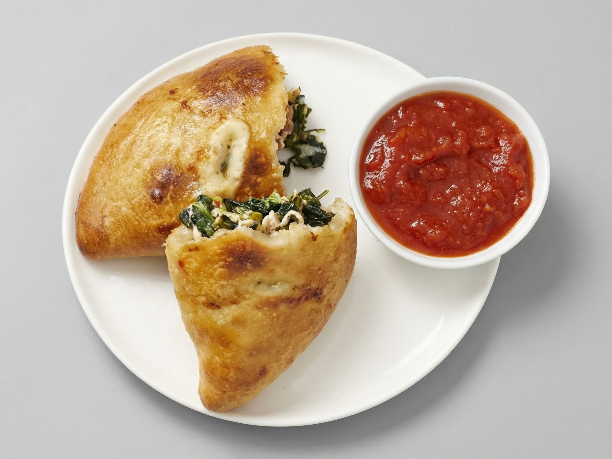 Chicken Spinach Calzone