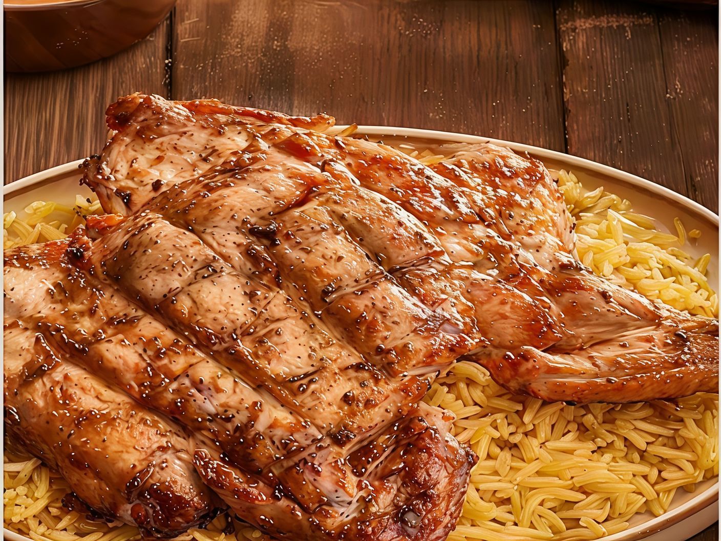 Charcoal Chicken With Rice