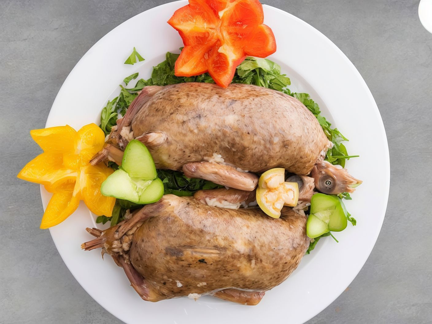 2 Pair Stuffed Pigeon