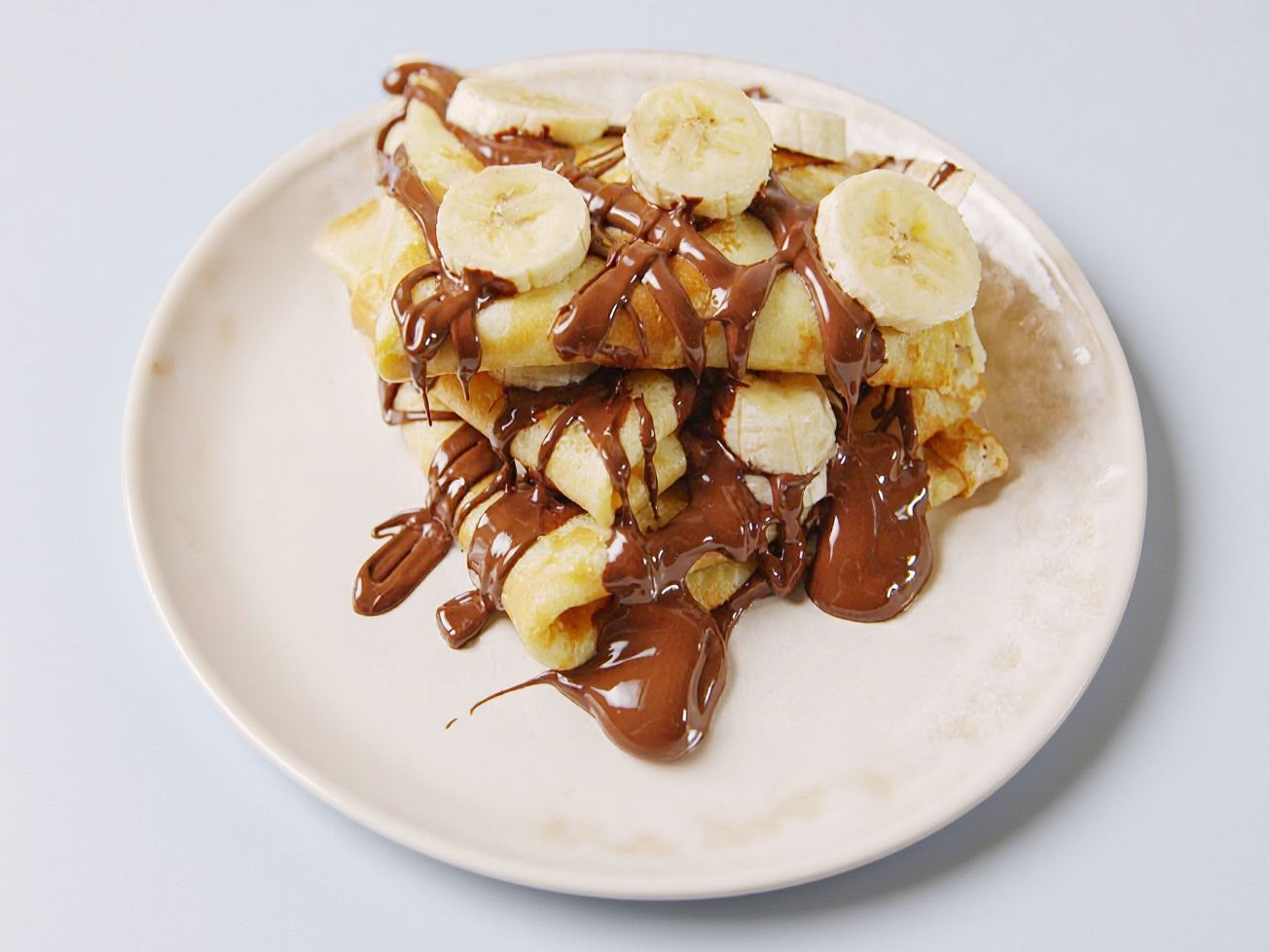 Chocolate and Banana Crepe