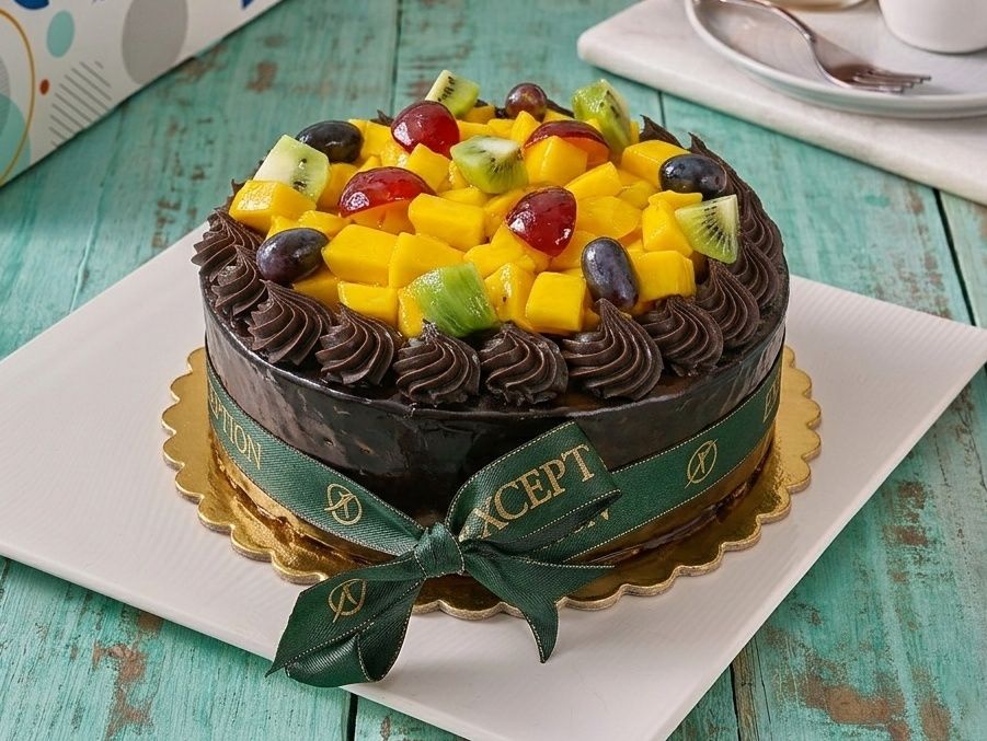 Mango Ganache Chocolate Cake Torte - Size 20