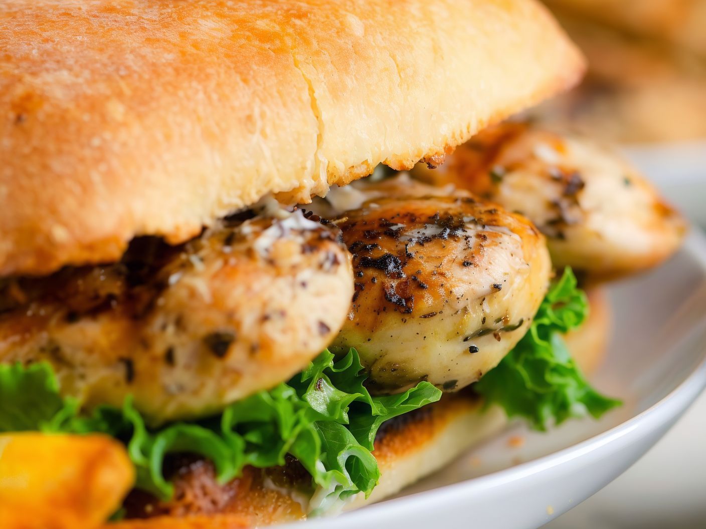 Grilled Chicken Brown Vienna Sandwich