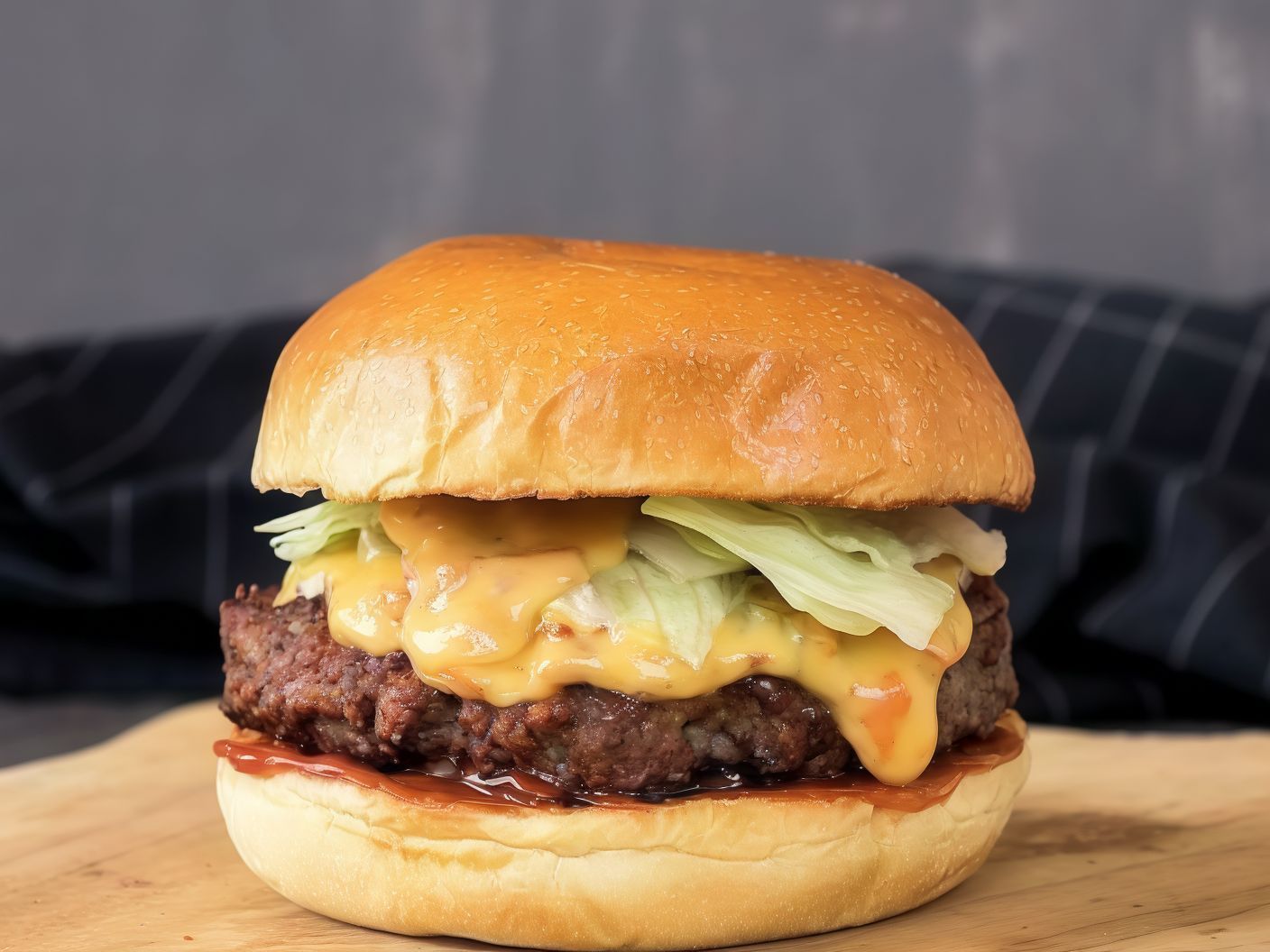 Single Smashed Burger