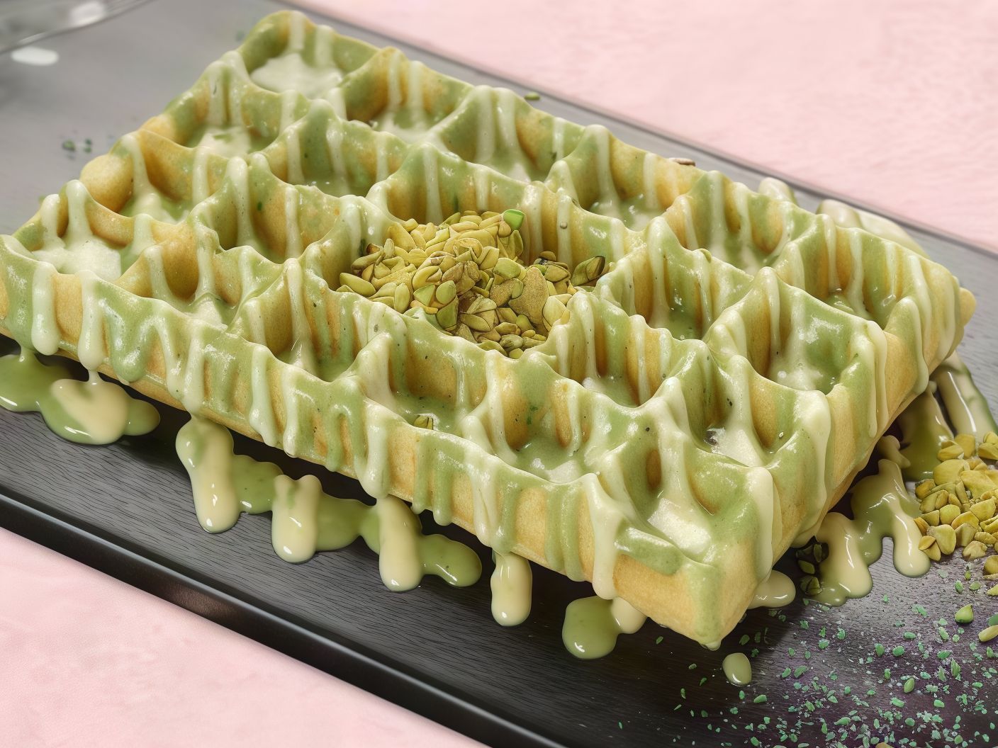 Pistachio Waffle