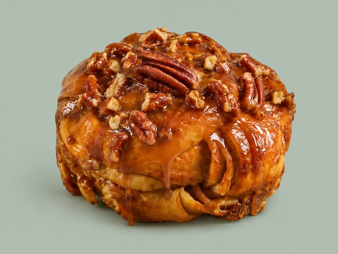 Caramel pecan bun
