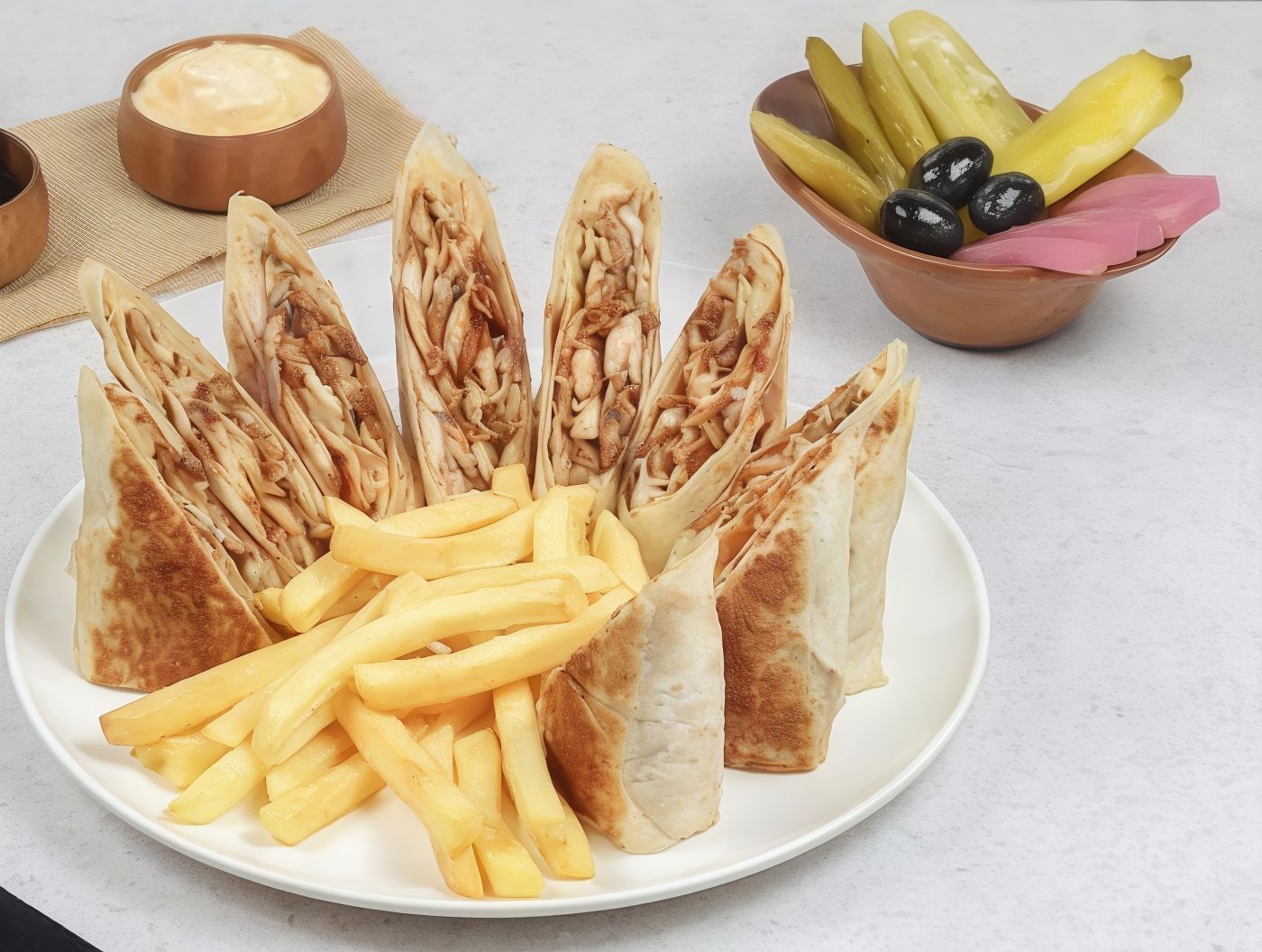 Arabic Chicken Shawarma Plate