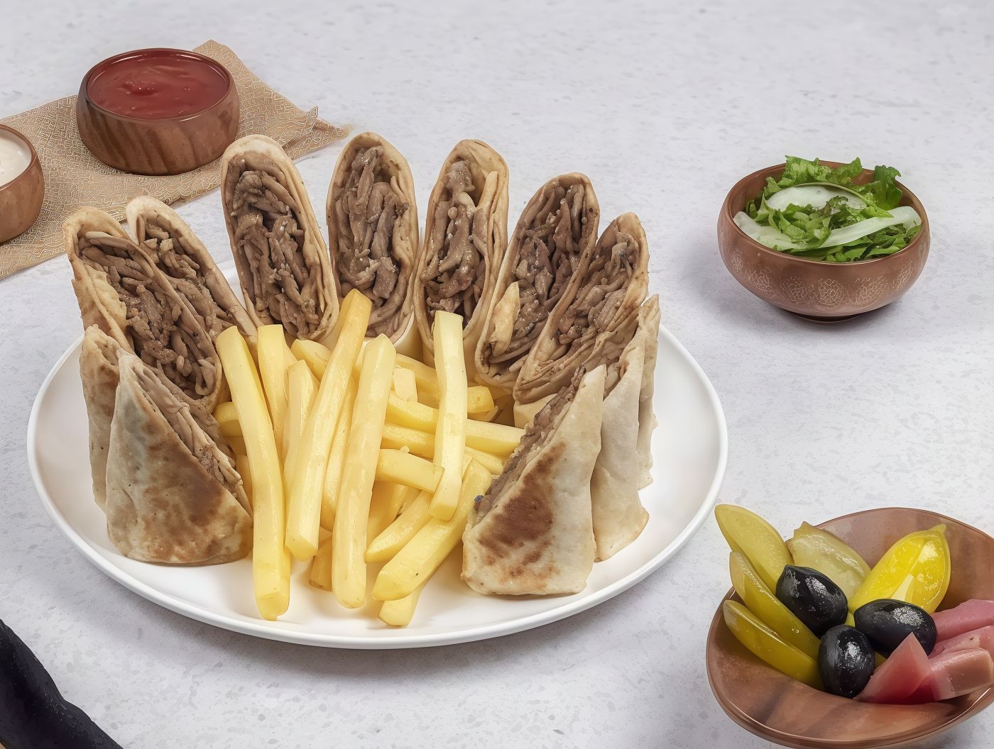 Arabic Beef Shawarma Plate