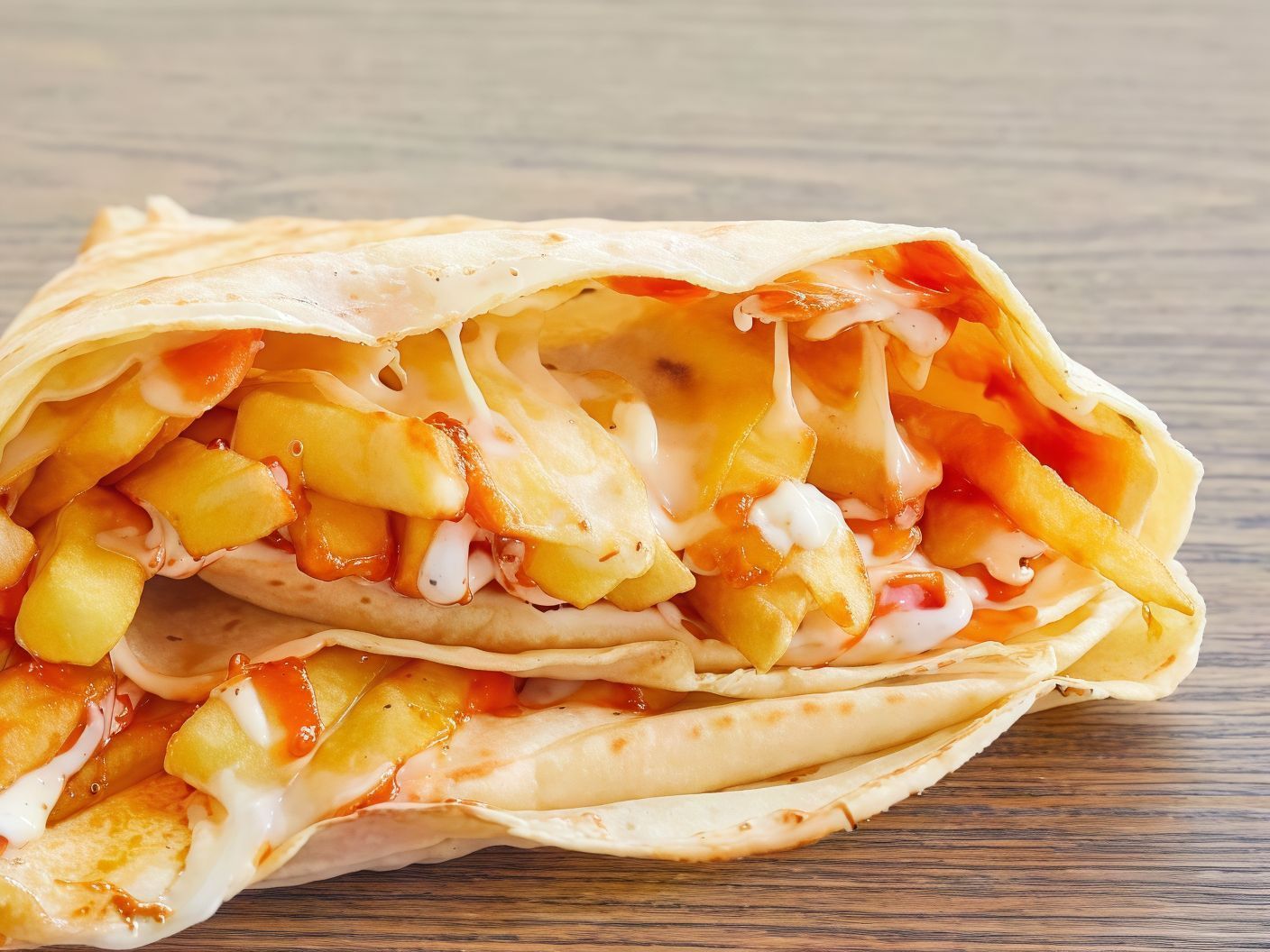 French fries crepe