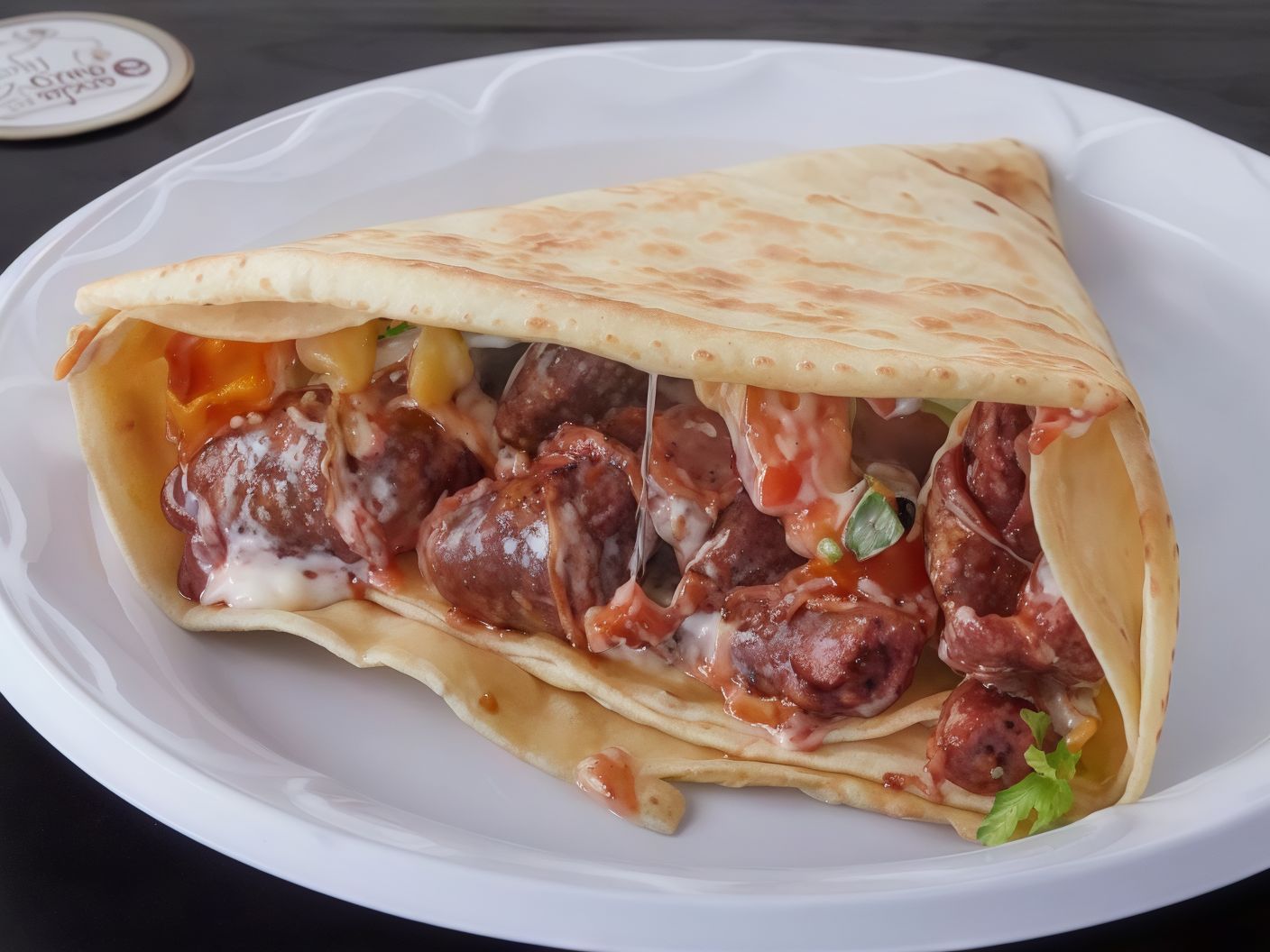 Sausages crepe