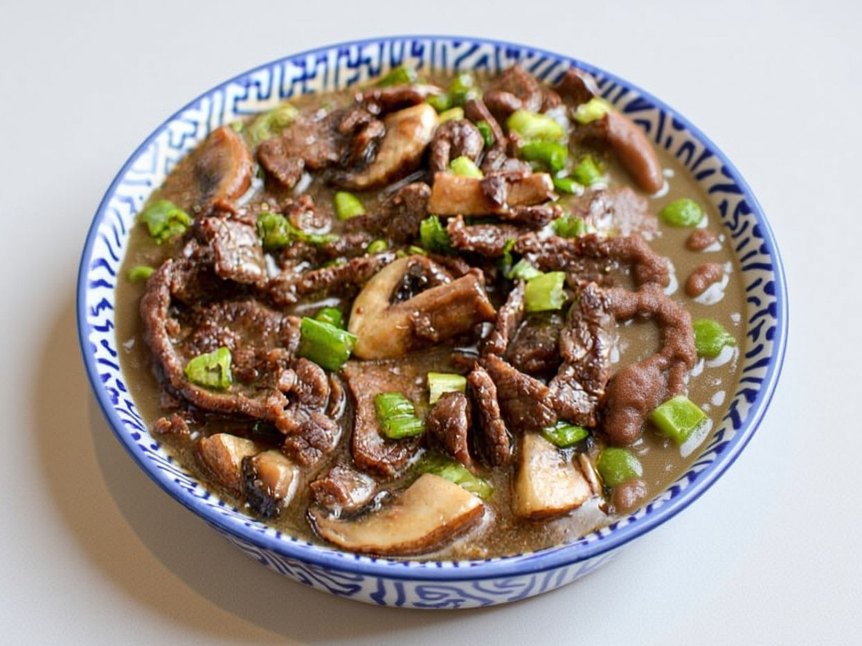 Beef With Mashroum