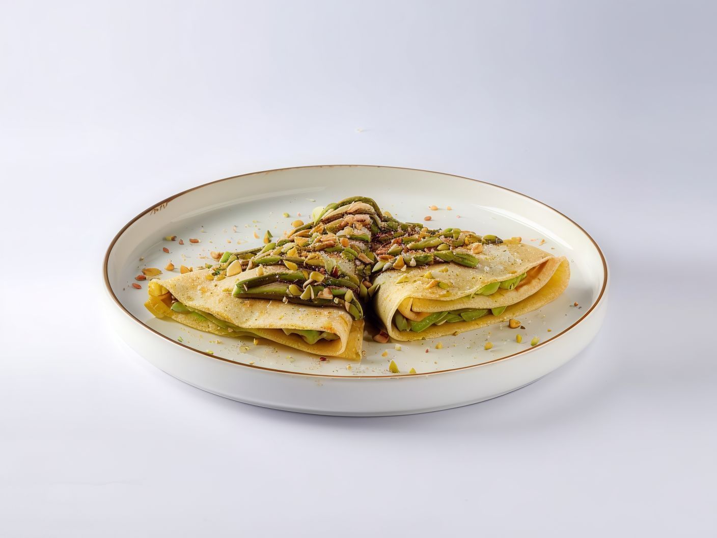 Creamy Pistachio Crepe