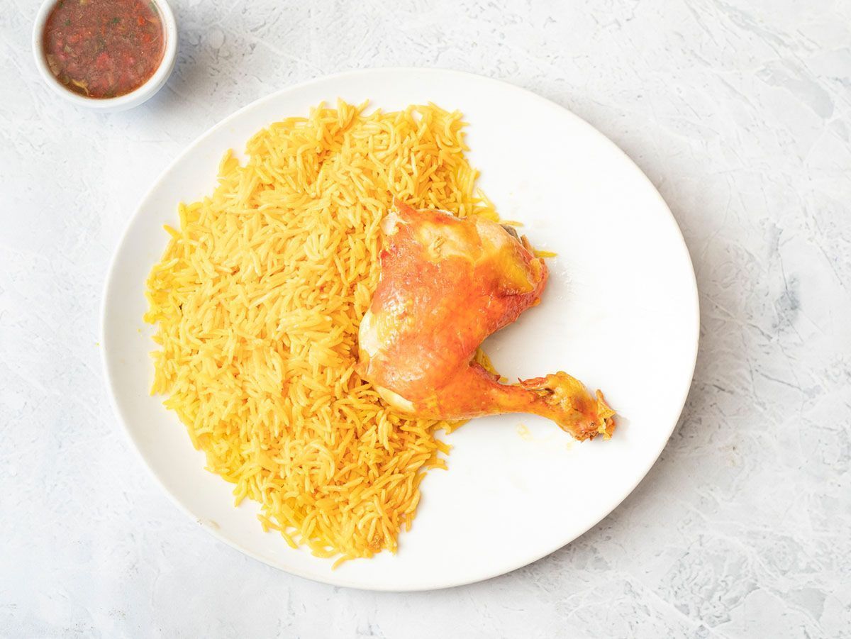 Quarter Chicken Mandi With Rice