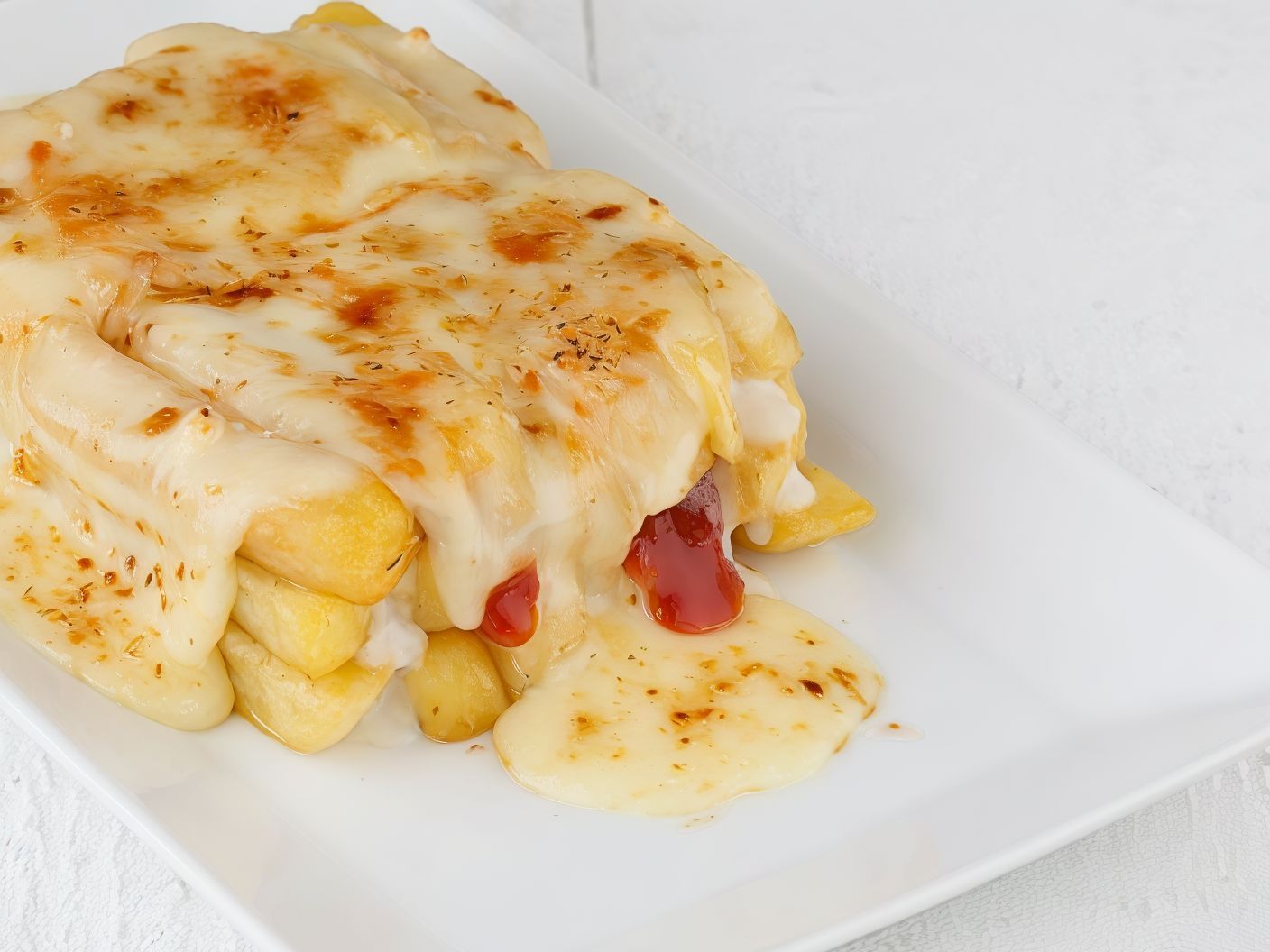 El Reem French Fries Platter with mozzarella cheese