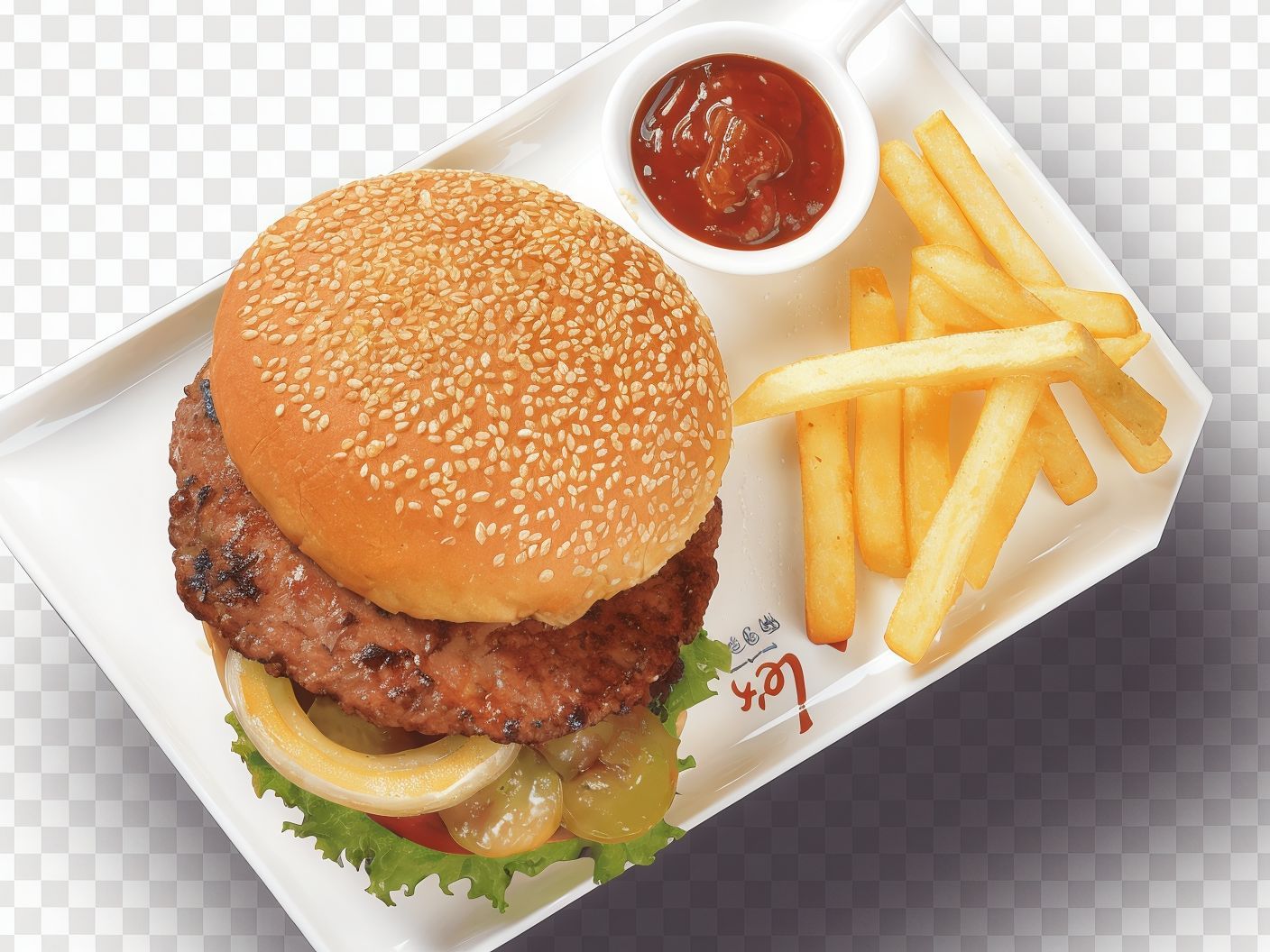 arabic burger meal