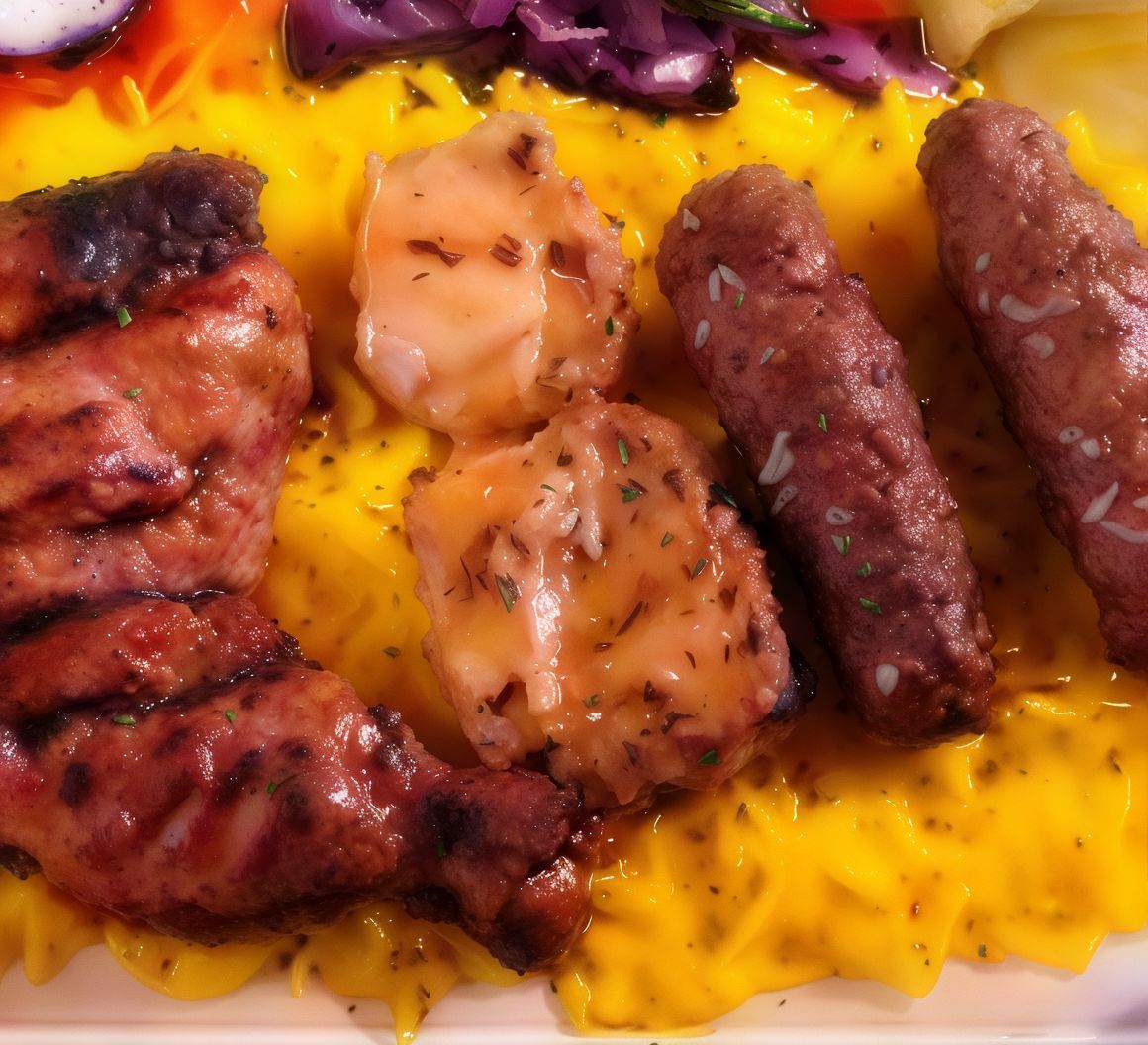 1/2 Chicken With 1/4 Kofta Meal