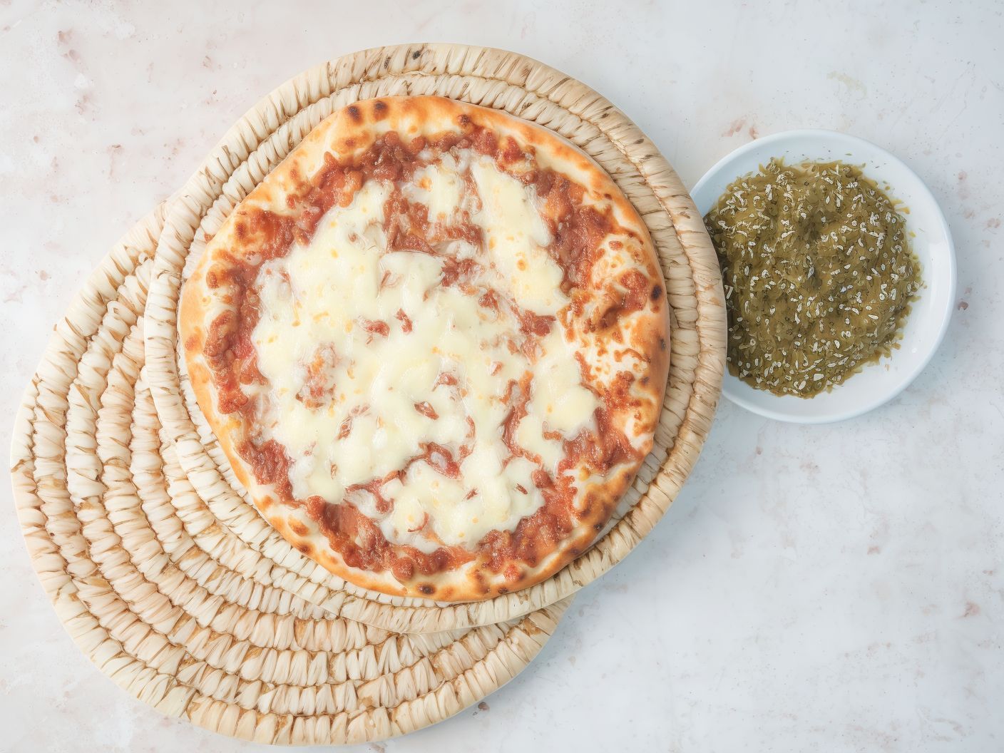 Meat Safiha With Cheese Manoucheh