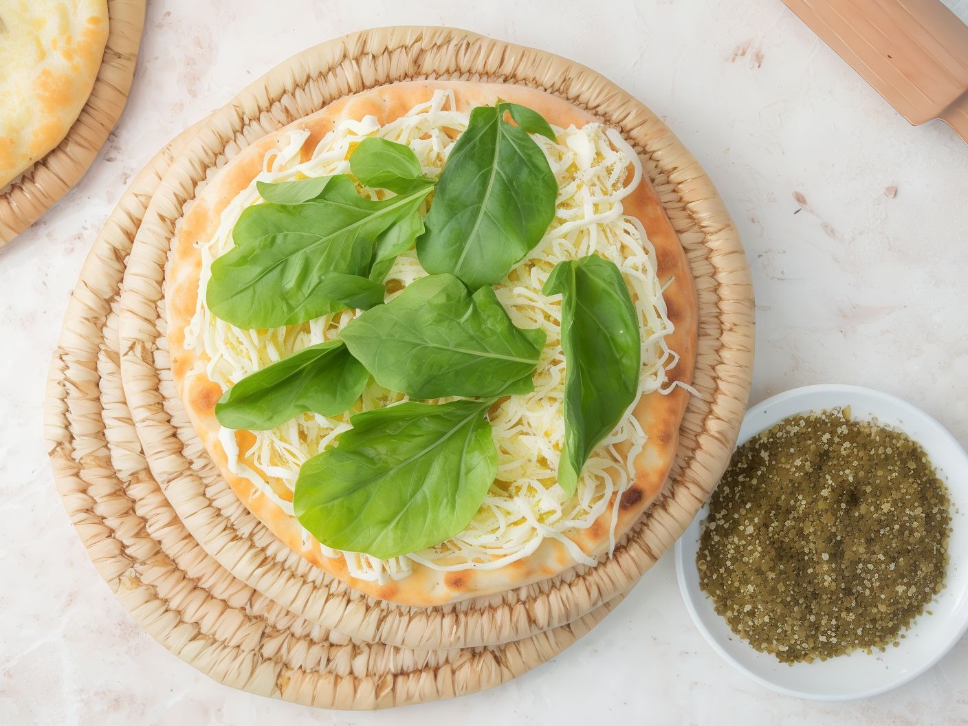 Rocca With Shallal Cheese Manoucheh
