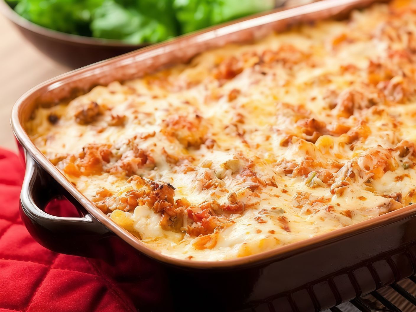 Chicken Oven With Cheese Pasta Tray