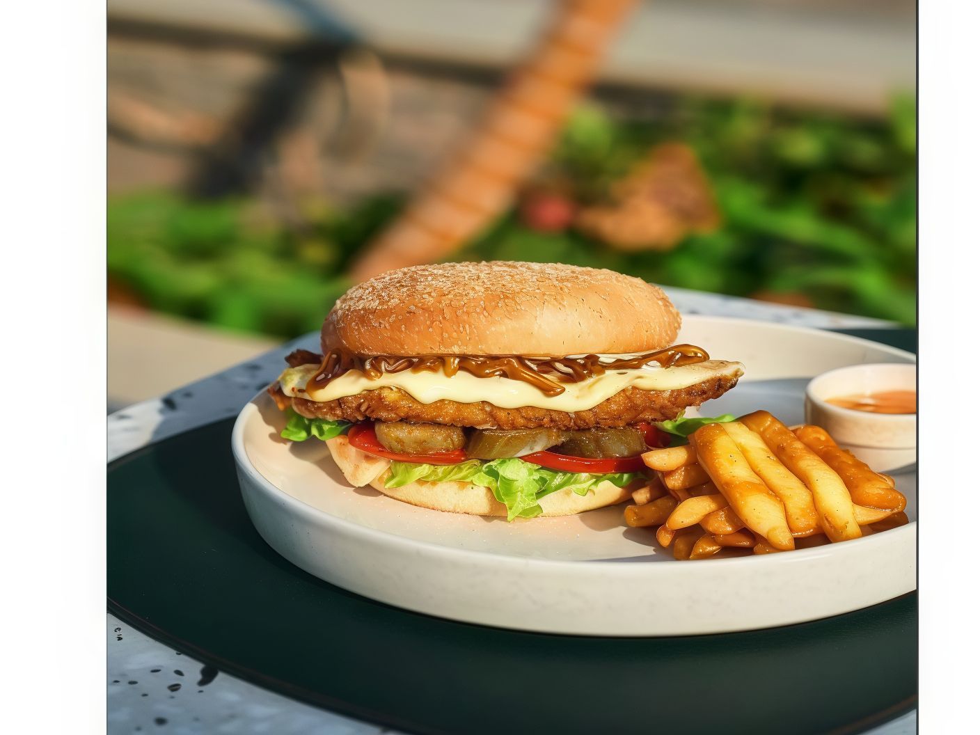 Fried Chicken Mozzarella Sandwich