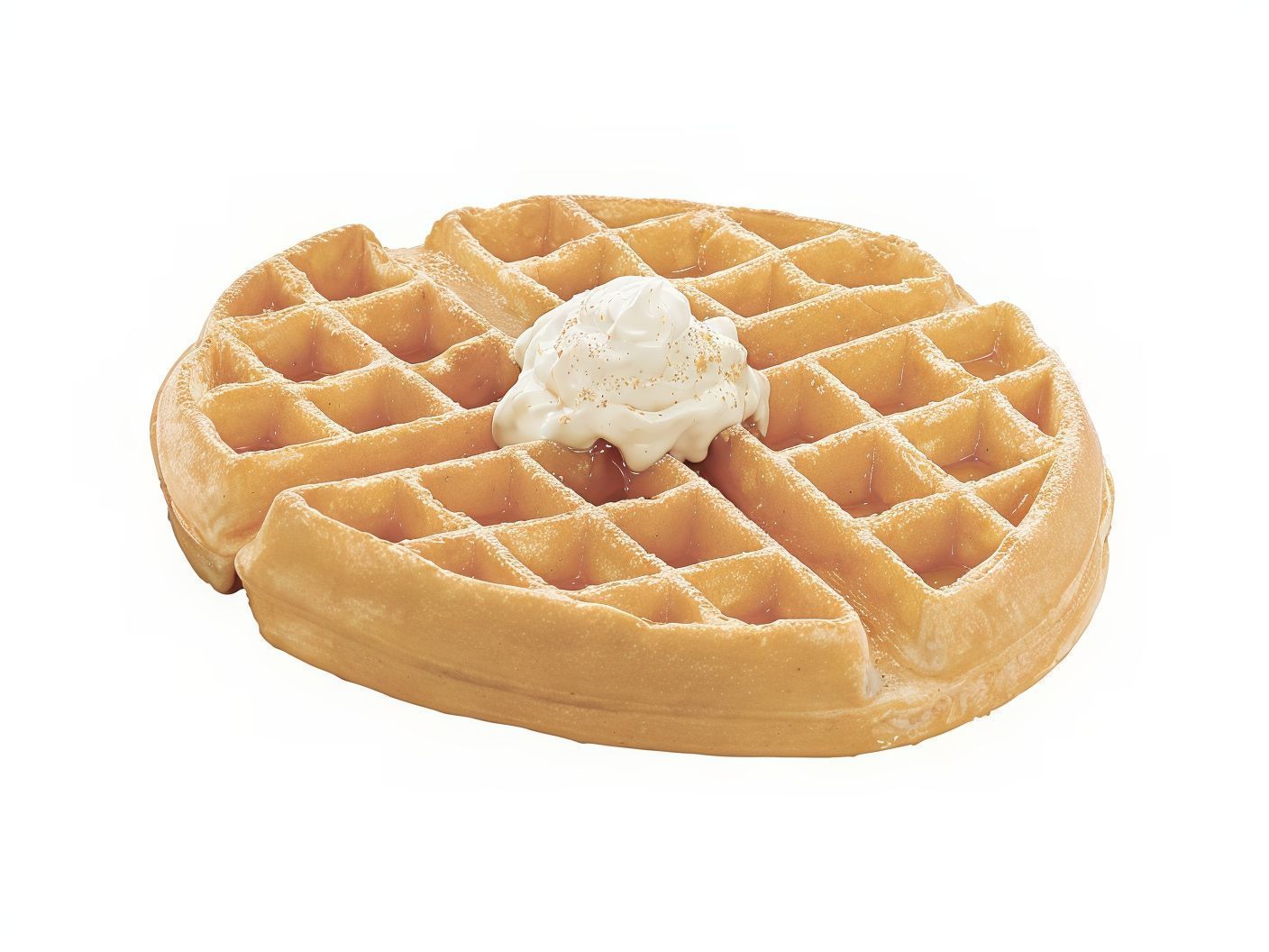 Belgian Waffle With Topping