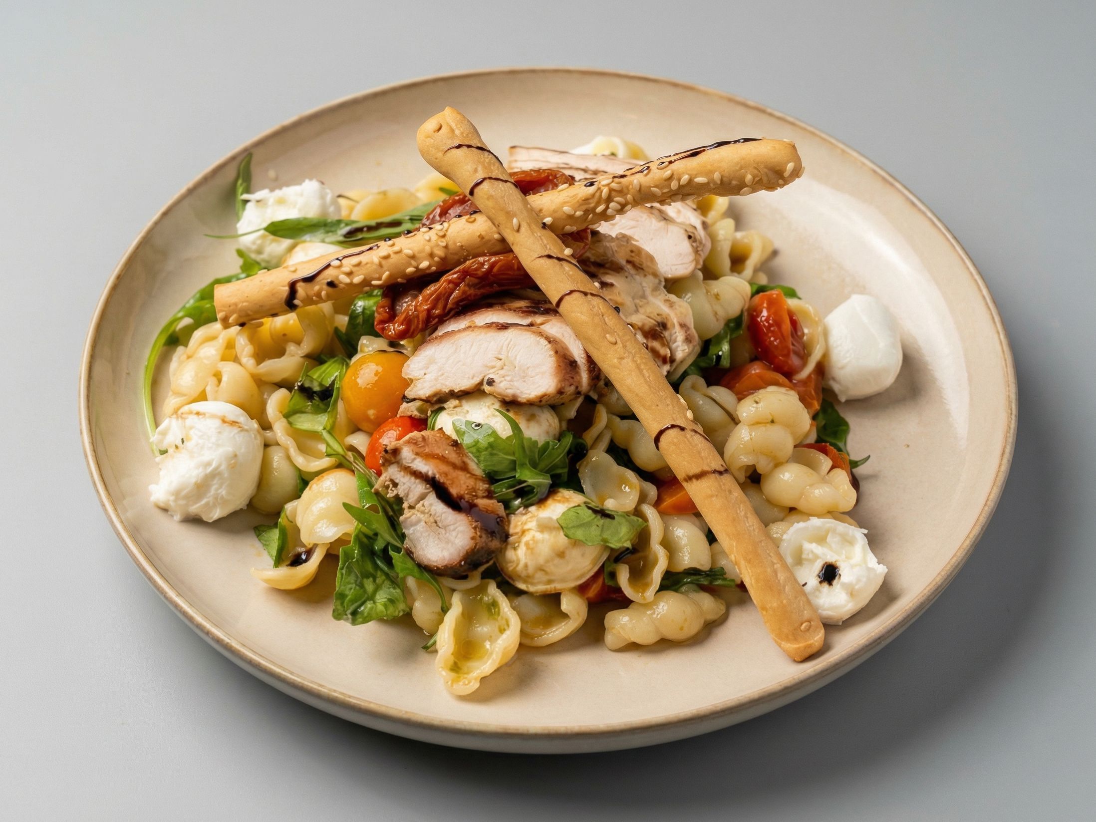 Chicken Pesto Macaroni Salad