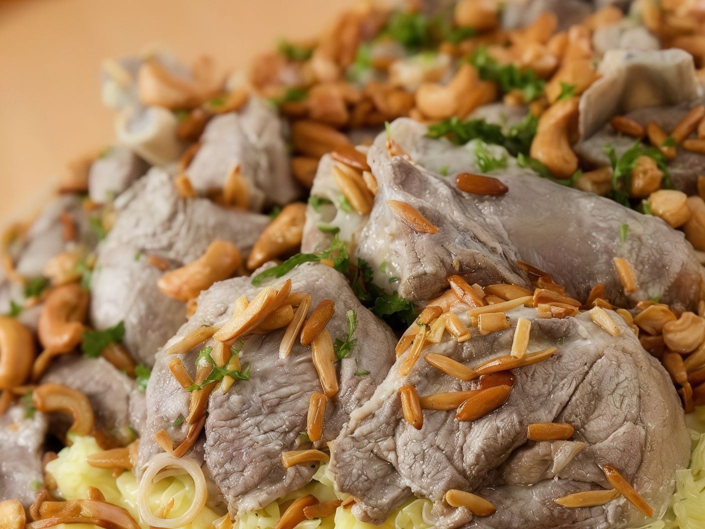 Quarter Lamb Mansaf, Lamb Meat Pieces