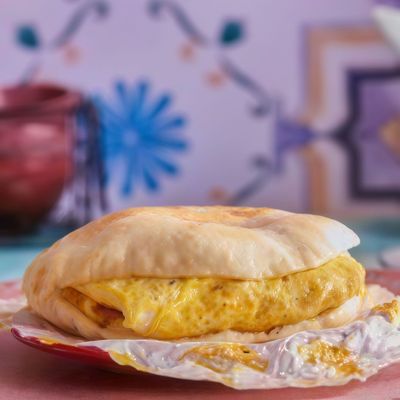 Omelet Sausage Baladi Sandwich