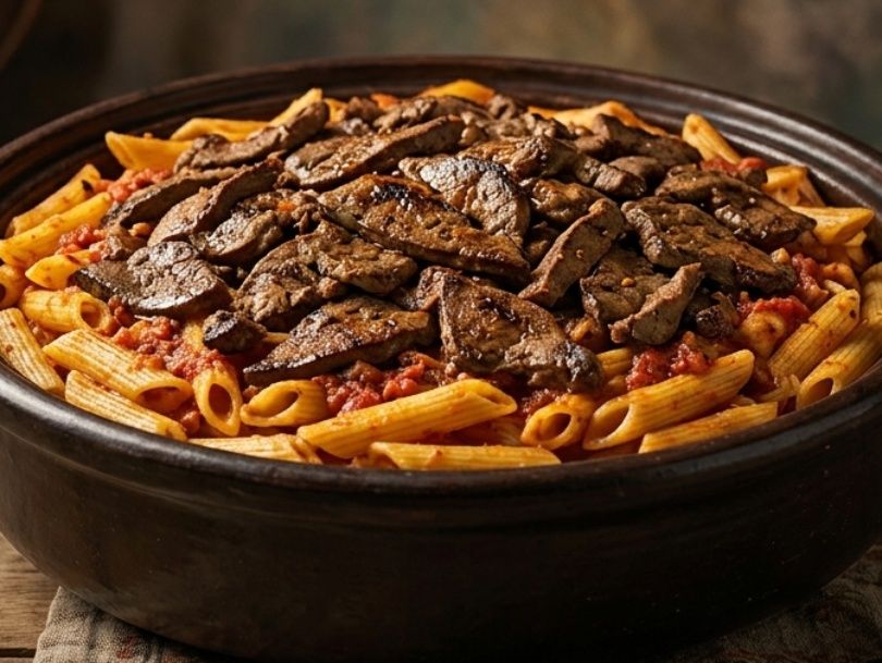 Mixed liver tagine