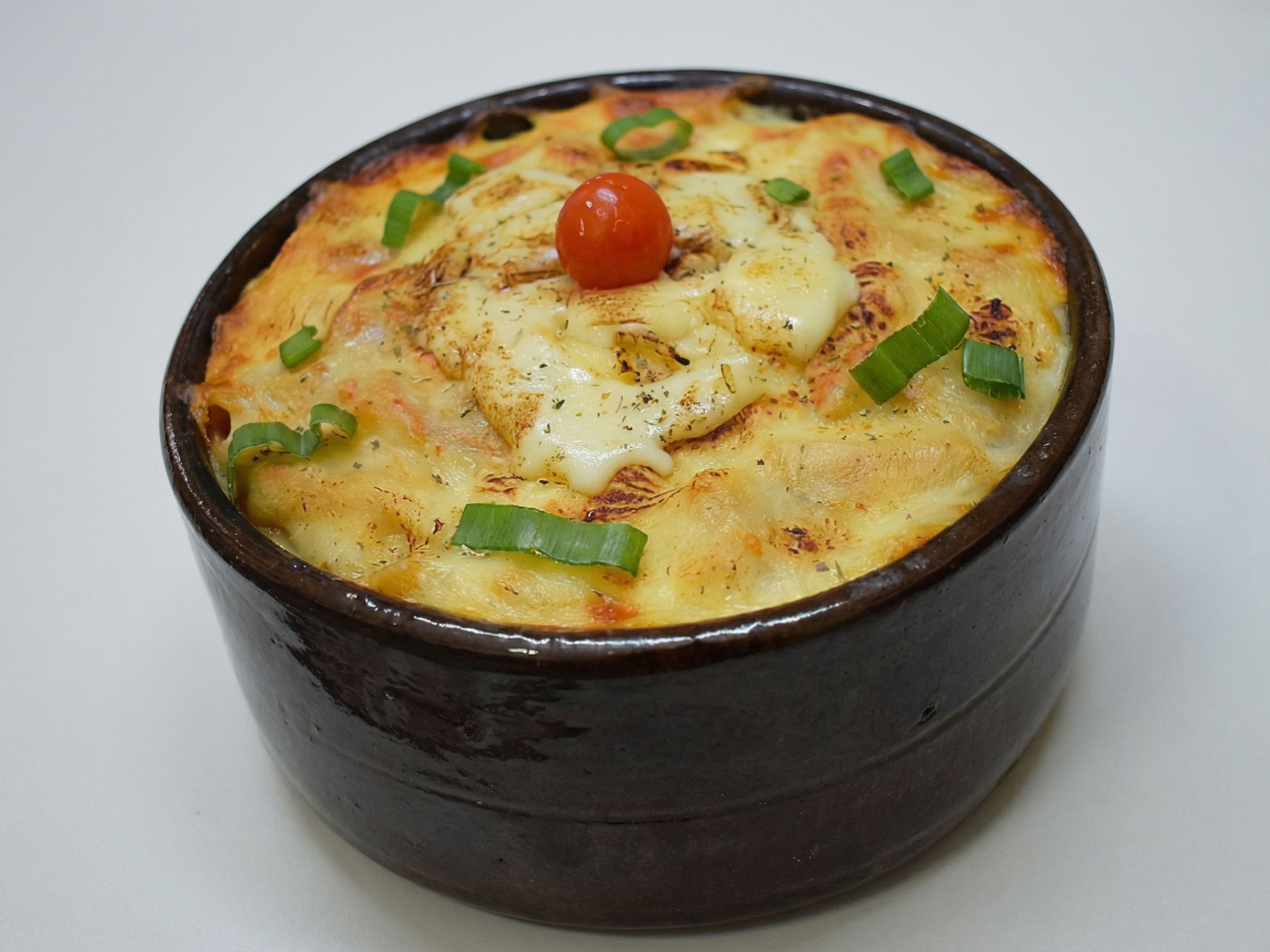 Liver tagine with mozzarella