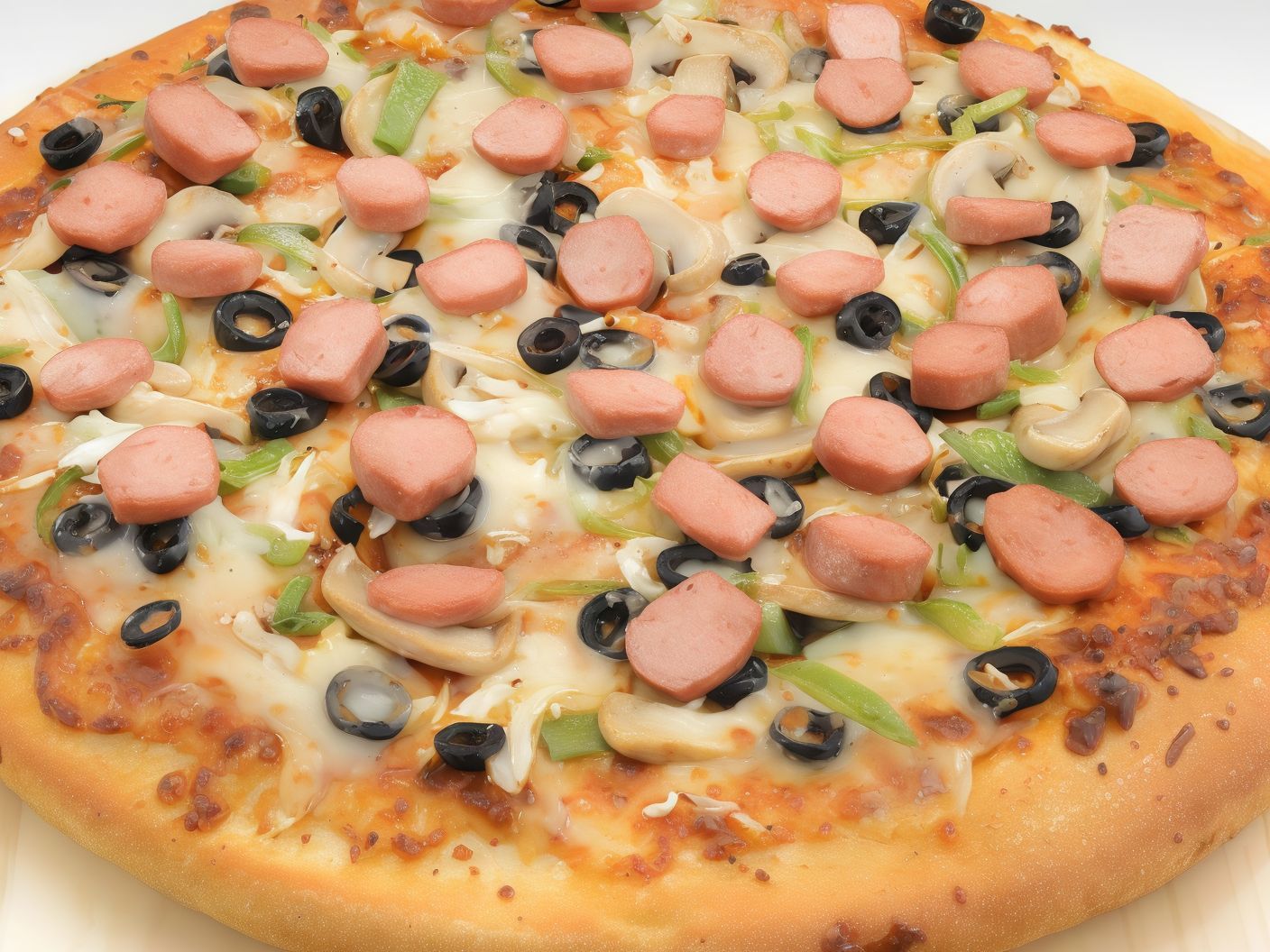 Hot Dog Oriental Pizza