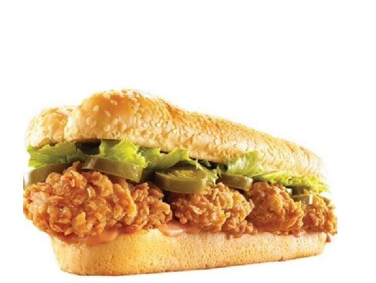 Chicken strips sandwich