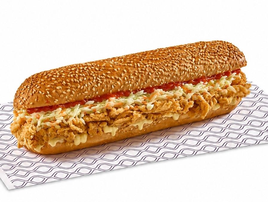 Chicken Shish Tawook Coleslaw Sandwich